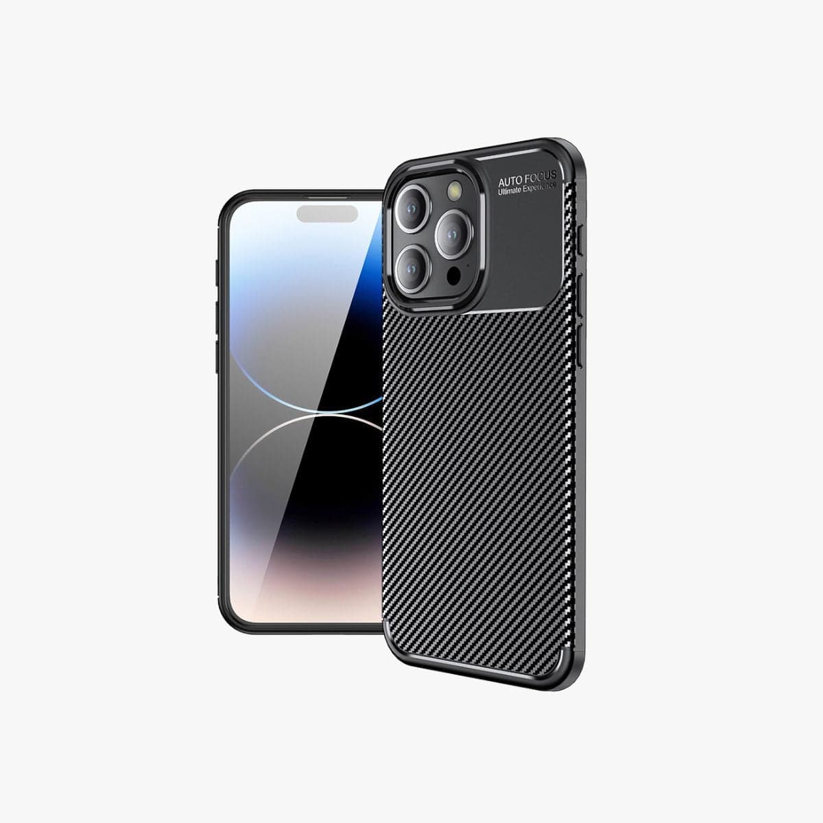 Textured black phone case