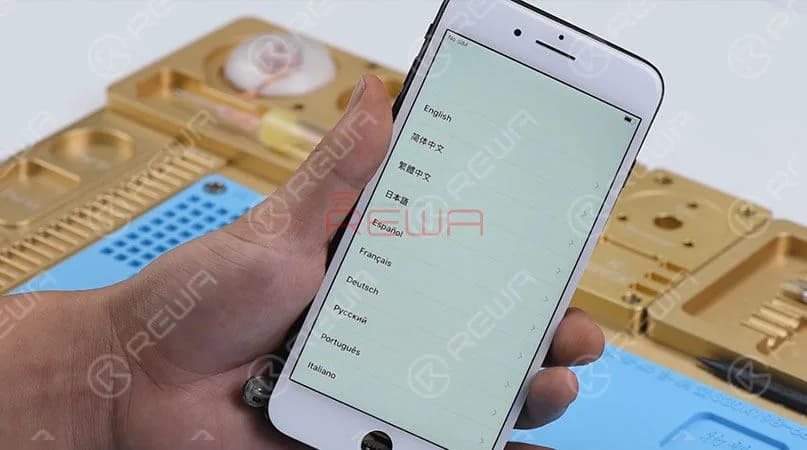  Connect the battery and press power button to power on