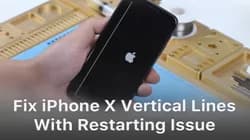 iPhone X Keeps Restarting With Vertical Lines Troubleshooting
