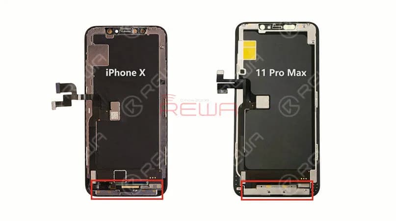 For iPhone X and later iPhone models, the bracket covering the bottom flex cable bonding area is adhered by cold adhesive. The traditional method with heating assistance when removing bezel might damage the screen. After several attempts, REWA LAB found that the new method with cold assistance can improve the success rate and efficiency of screen refurbishing. Check our blog today for detailed operation process of iPhone 11 Pro Max screen refurbishing. 