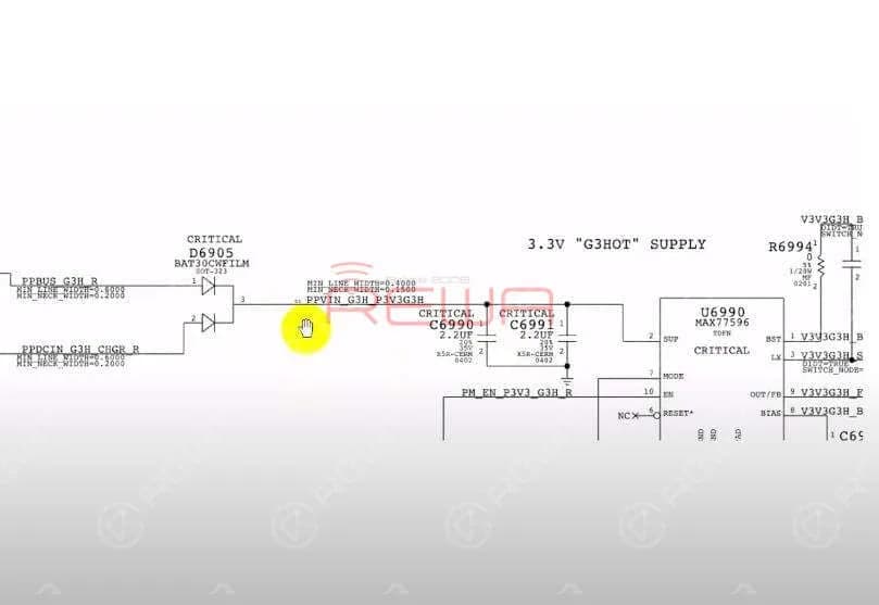 Run diode mode measurement of the D6905 detached bonding pad. 