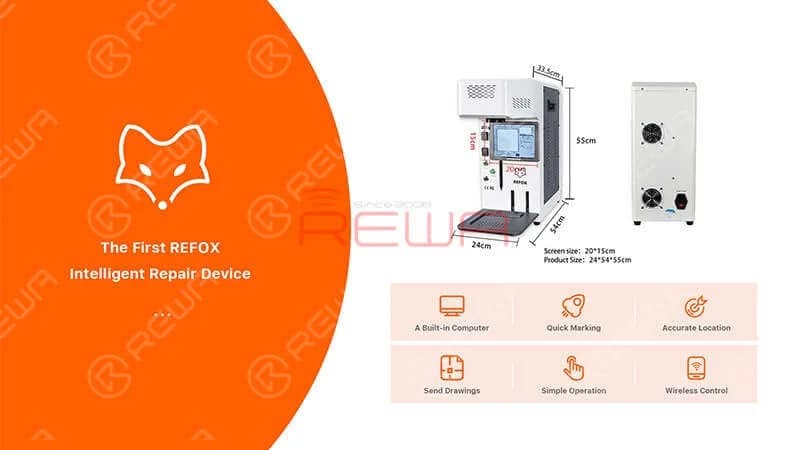 Neuankömmlinge REFOX Automatische Desktop-Lasermaschine Set