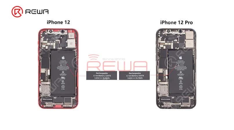 Moving to other internal parts, we can find two models’ speakers have the same look and size as well. Two Tactic Engines present the same appearance and size. After the swapping of Tactic Engines, the vibration function works well. Let’s see what will happen after the battery swaps. “Important battery message” pops up which indicates that BMS used in battery feature an encrypted IC. However, the phone still can charge normally. 