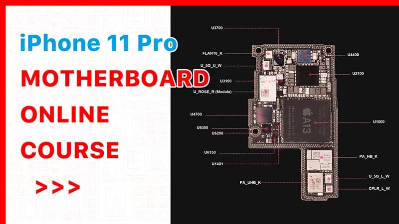 iPhone 11 Pro Motherboard Chips Distribution
