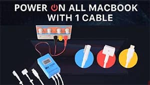 Power ON All MacBook with 1 Cable – MacBook Power Cable (BY-3200)