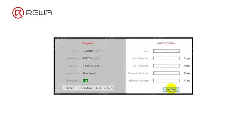 Unlock NAND Data for NAND Repair - Fix iPhone X Stuck in Recovery Mode