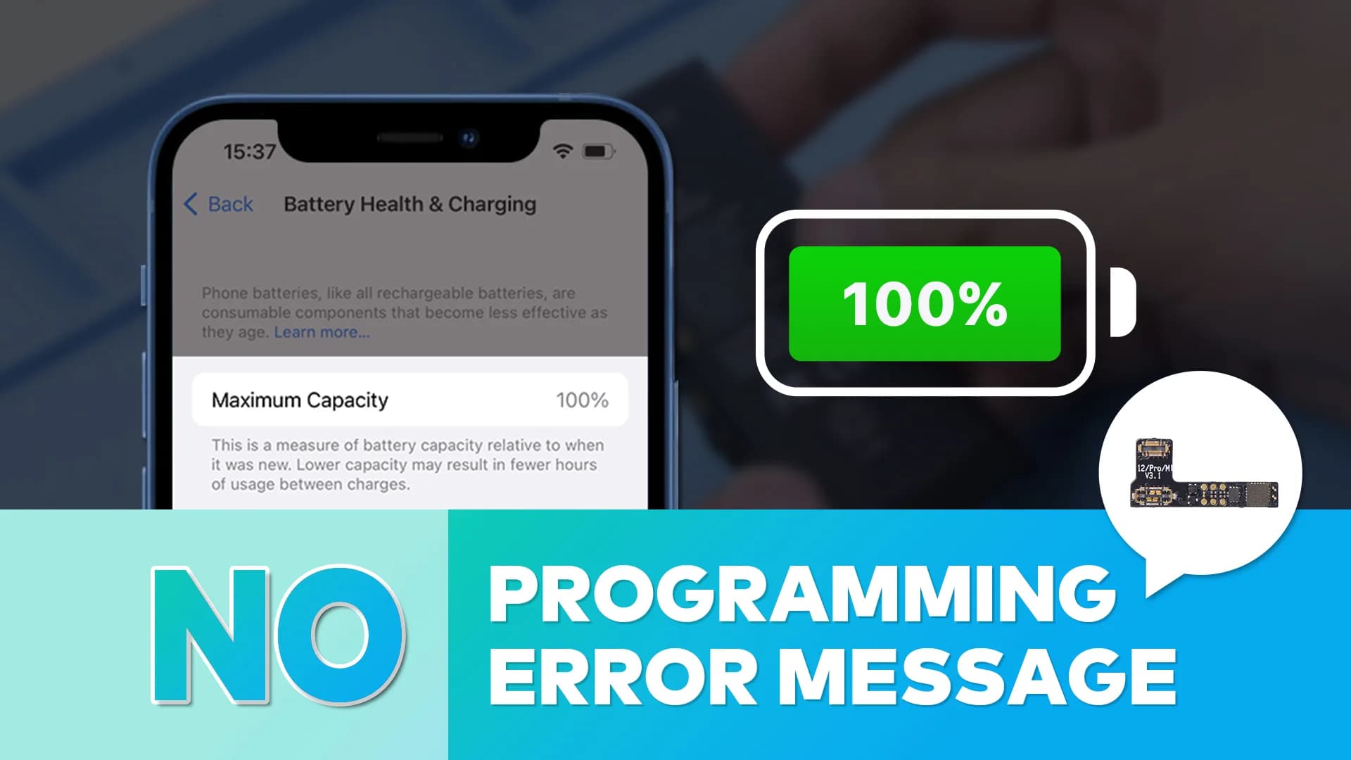 No Programming, 100% Health – Revealing the new method of iPhone Battery Repair