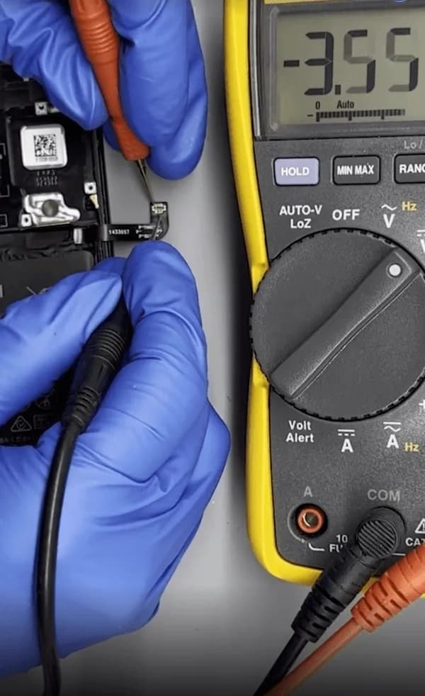 check with dc power supply