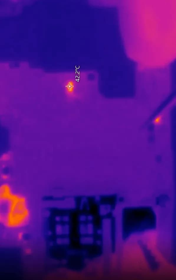 inspect with a thermal camera