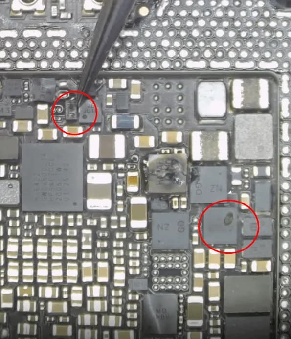 burned mosfet