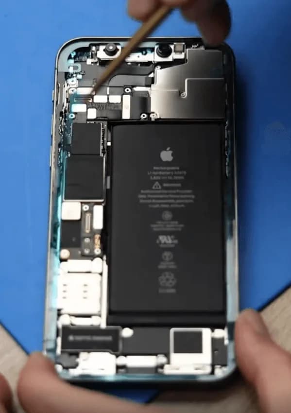 Apply new waterproof adhesive on iPhone 12 Pro frame