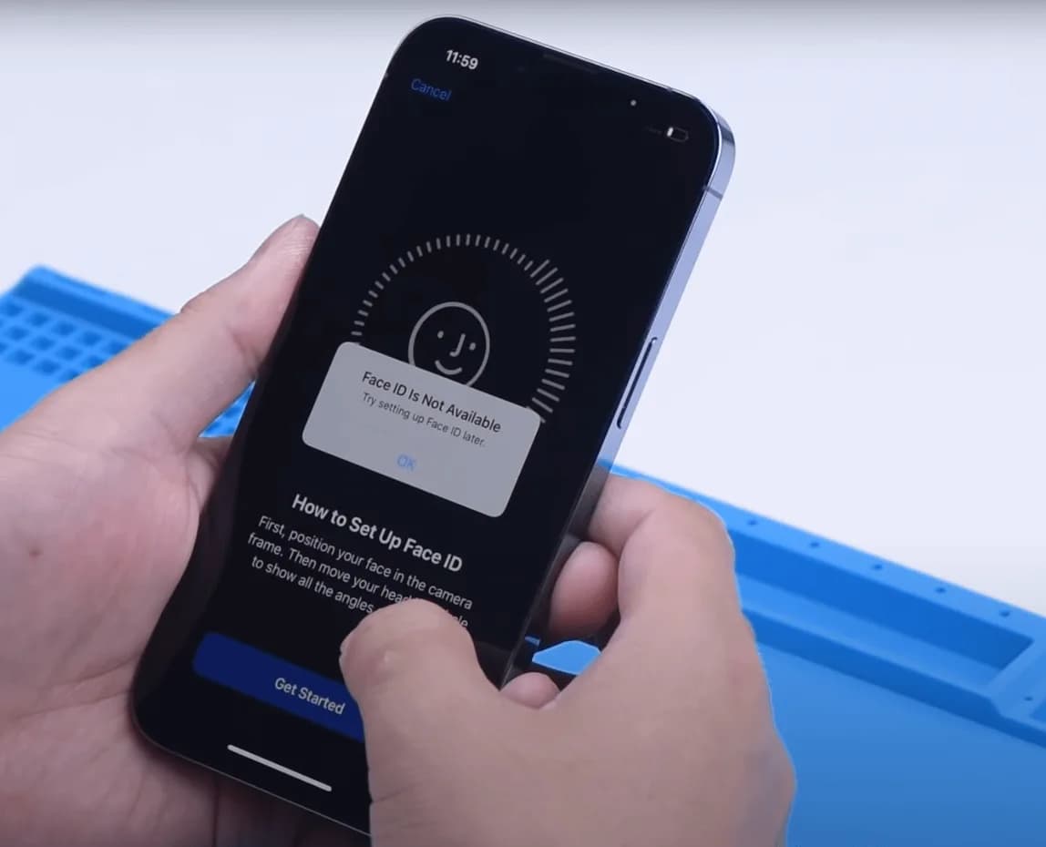 Face ID non disponibile
