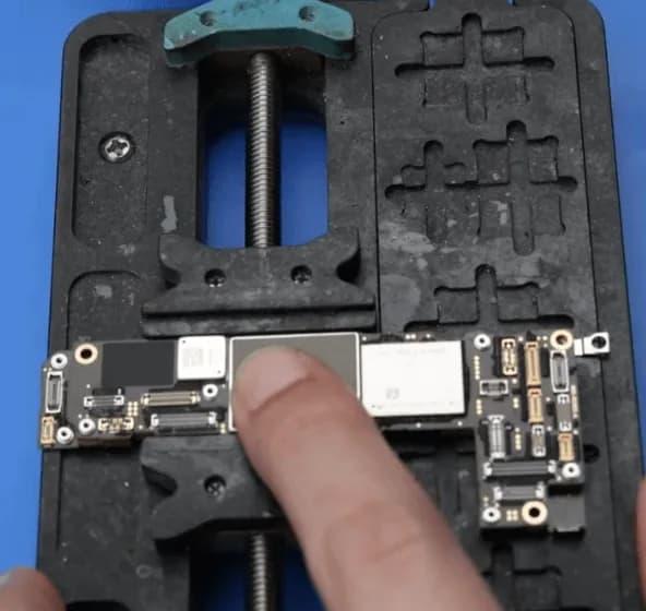 secure iphone motherboard with a pcb holder