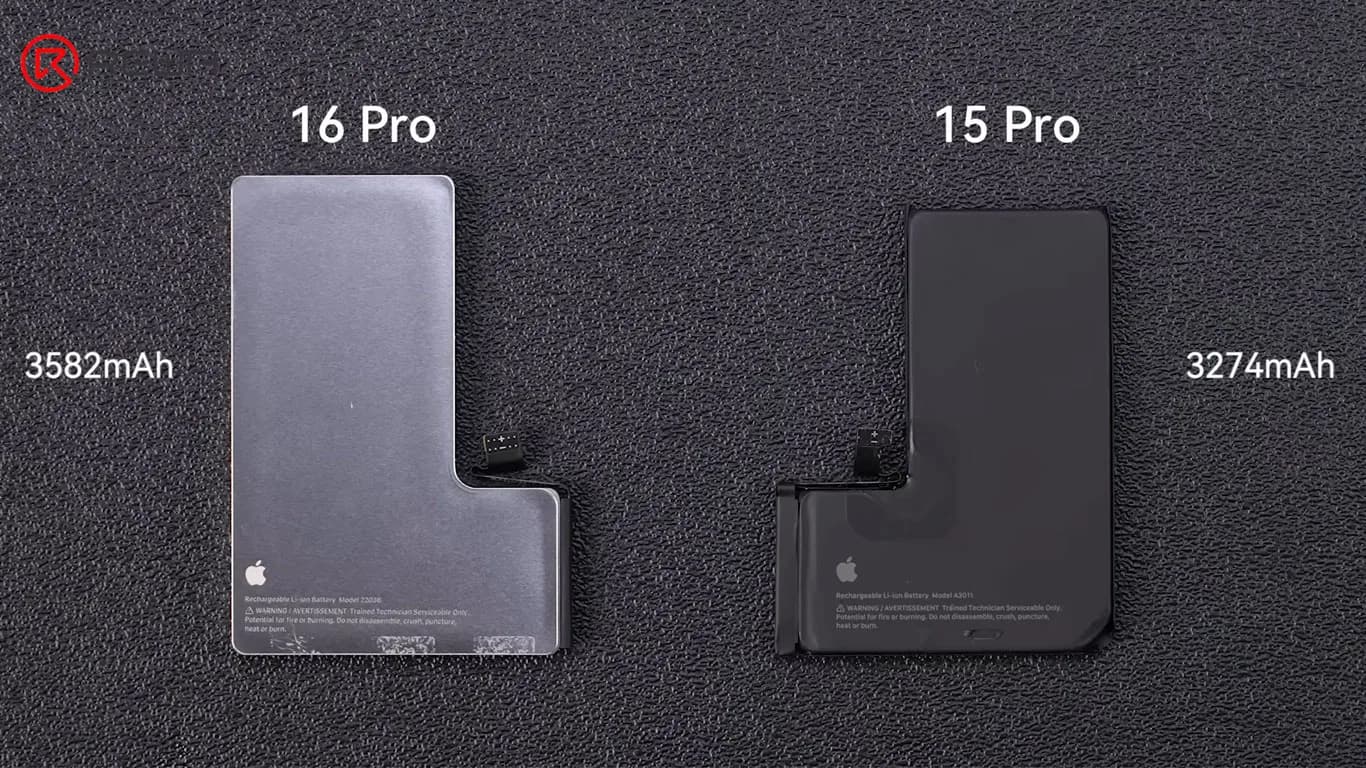 iphone 16 pro akku vs iphone 15 pro akku