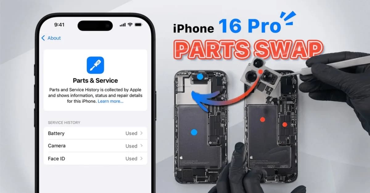 iPhone 16 Pro Swap Parts: Face ID Remains Functional