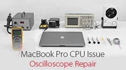 MacBook Pro A1707 CPU Addressing Issue Oscilloscope Repair