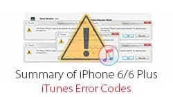 How To Fix All The iTunes Error Codes Of iPhone 6/6 Plus