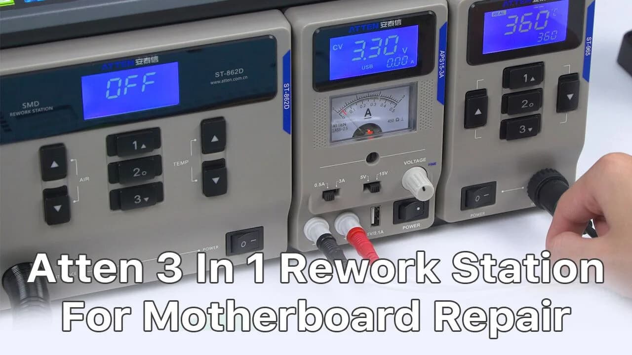 Atten 3 In 1 Rework Station Best Choice For Motherboard Repair