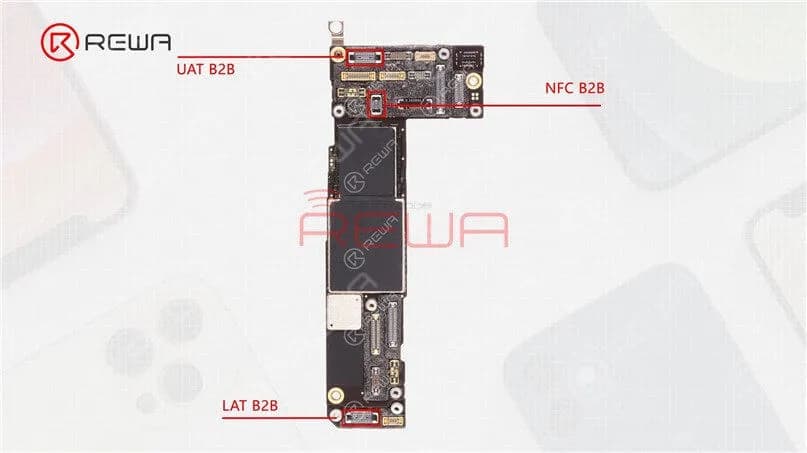 Das iPhone 12 in unserer Hand ist keine US-Version. Da sein 5G-Netzwerk-Frequenzband das Sub-6G annimmt, gibt es hauptsächlich drei Antennenanschlüsse (obere Antenne, NFC-Antenne und untere Antenne).