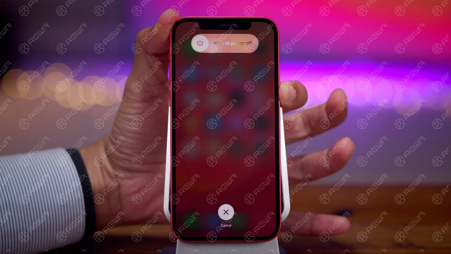 Power button + volume up button
