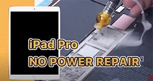 How to Fix an iPad Pro that Won’t Turn On – Short Circuit Detected by Rosin Dispenser