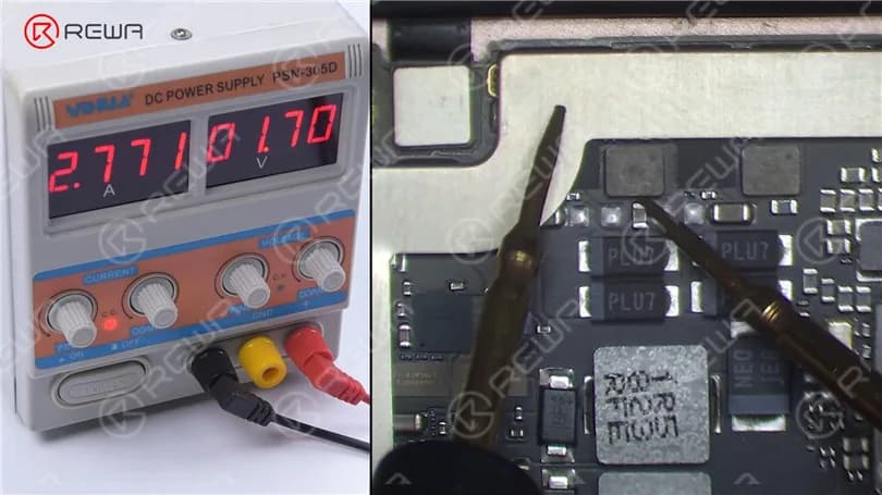 How to Fix an iPad Pro that Won't Turn On - Short Circuit Detected by Rosin Dispenser