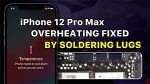 Fix iPhone 12 Pro Max Overheating Issue by Soldering Lugs – Over a Dozen Missing Pads