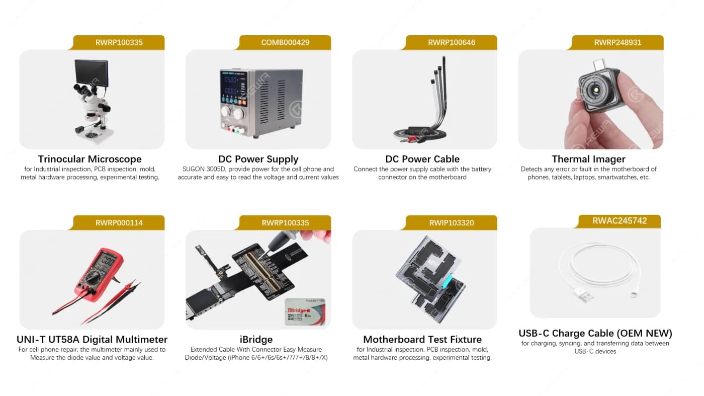 iphone-reparatur-inspektions- und messwerkzeuge