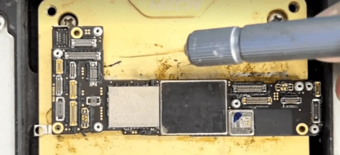 reassembling the motherboard