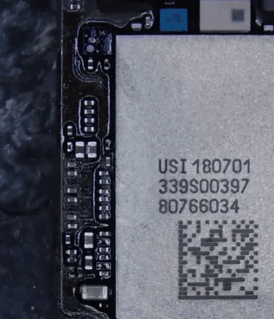 solder iphone 8 seven soupling capacitors