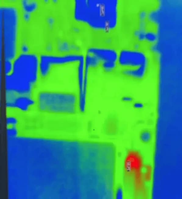 mobile repair thermal image
