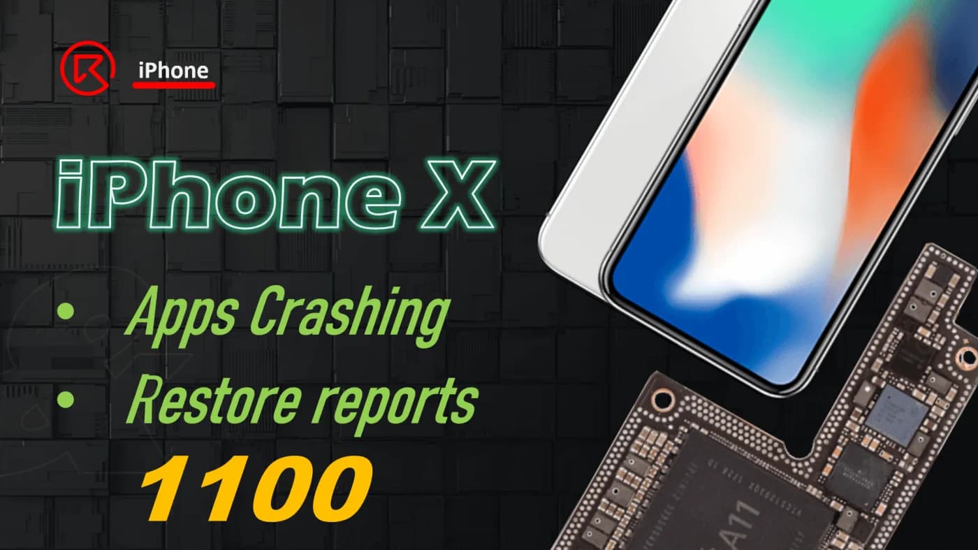 How to Fix iPhone X Apps Crashing Issue (Error 1100) – Step-by-Step CPU Resoldering Repair