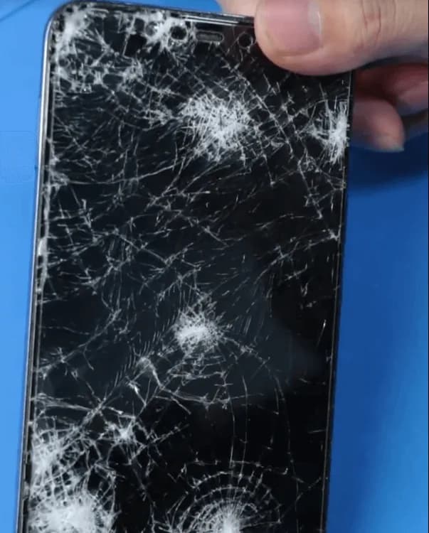 damaged xiaomi mi 8 front screen