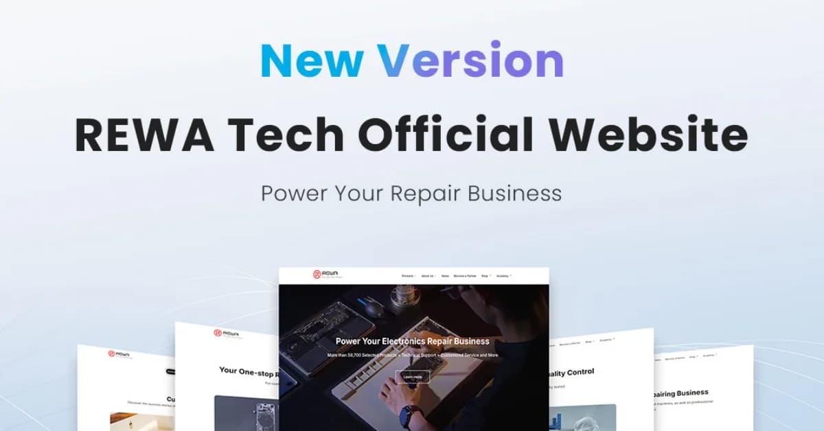 REWA Tech new version banner