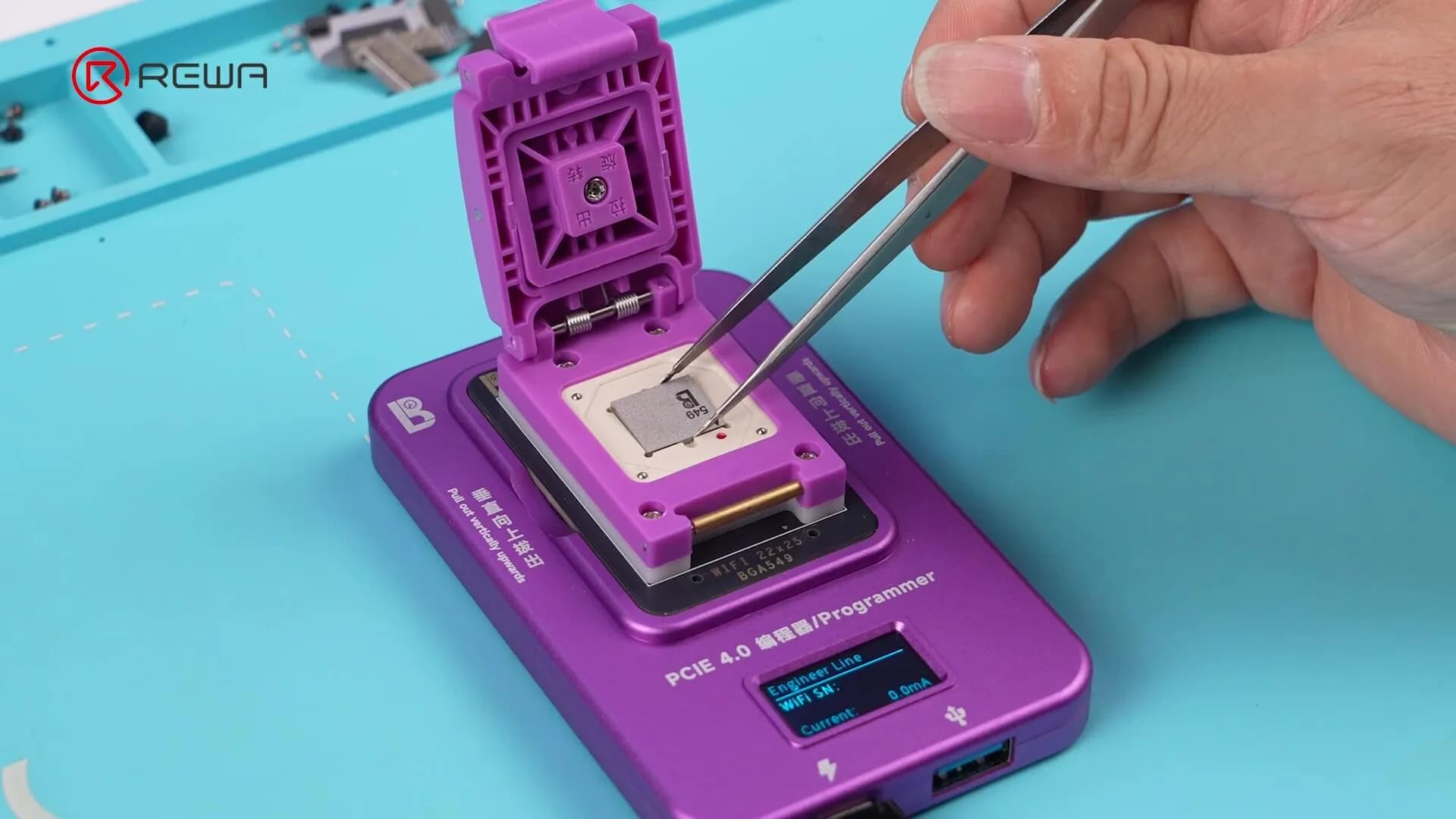 Insert the new Wi-Fi chip into the module