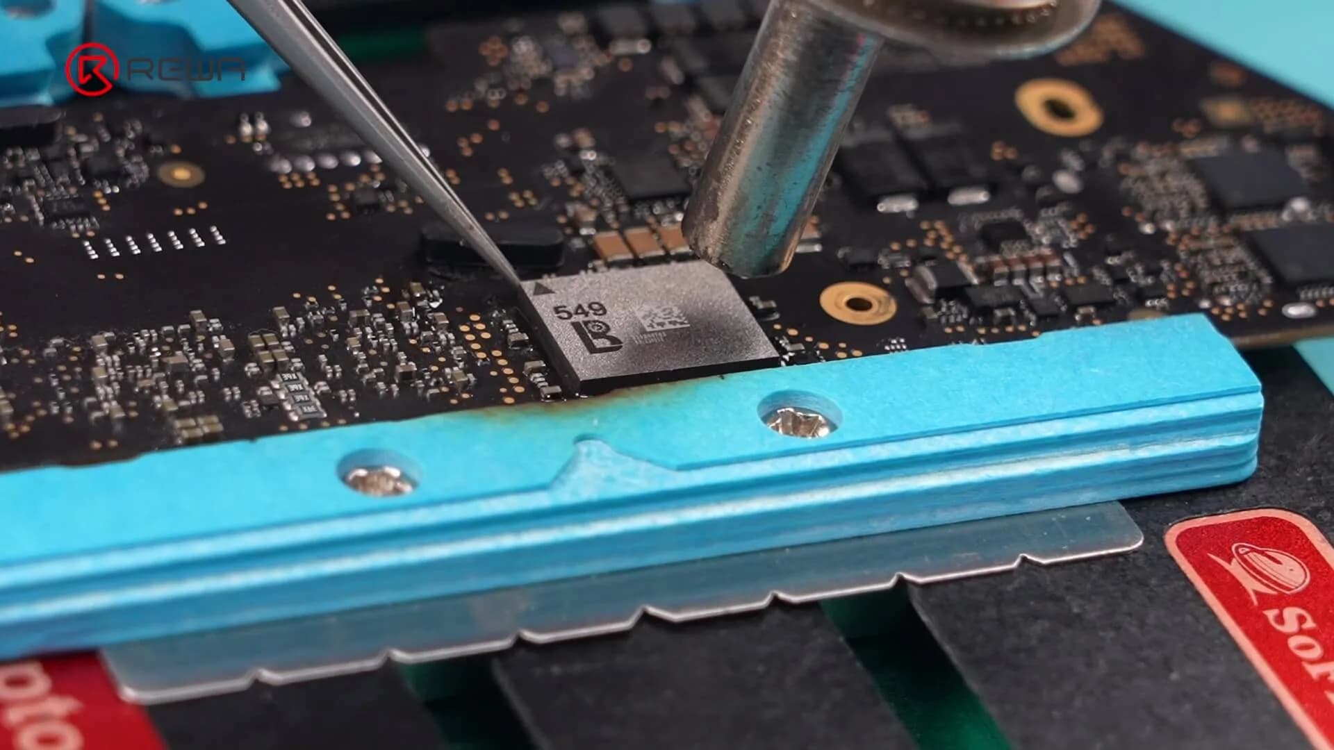 heat chip using hot air gun