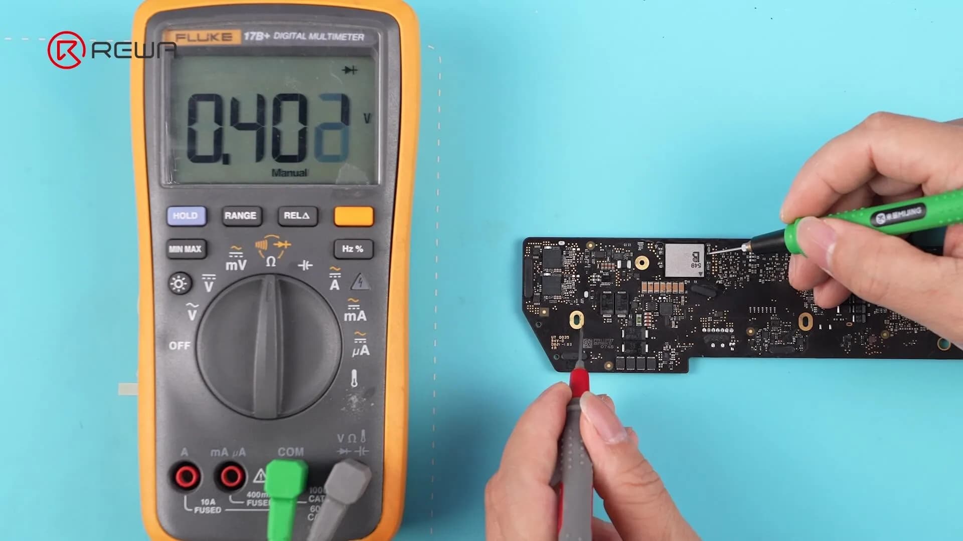 use multimeter tp check chip