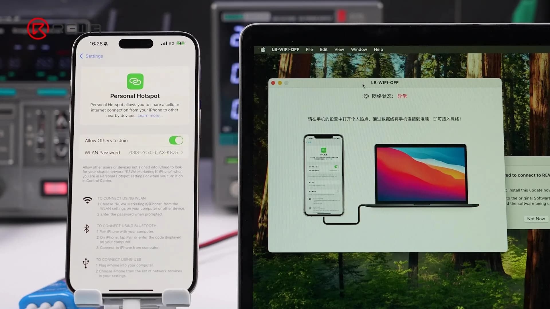 macbook and iphone
