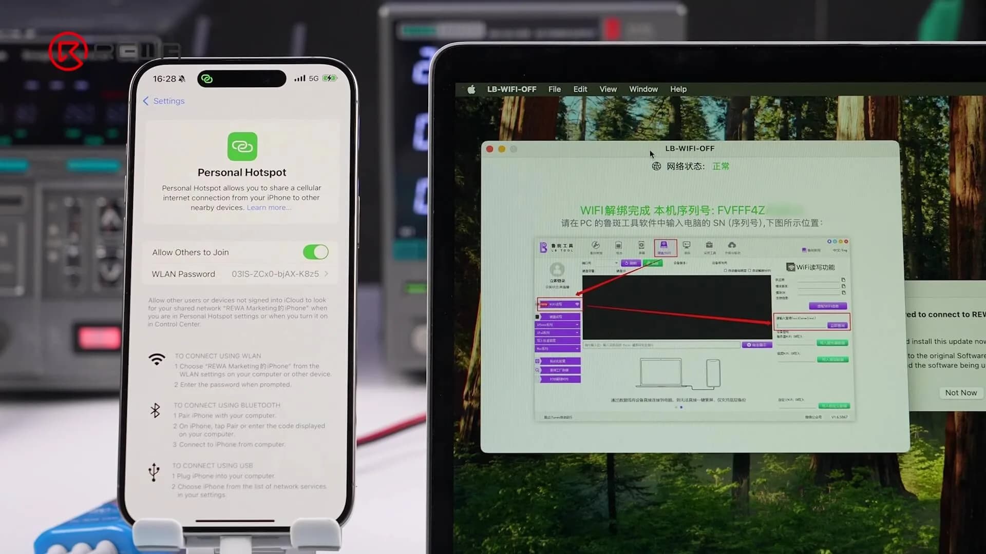 macbook and iphone